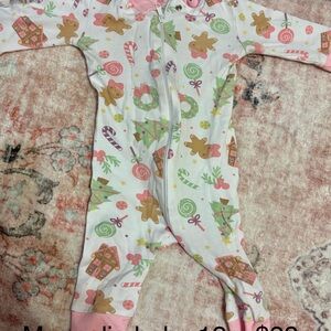 Gingerbread Delight Kids Footie Pajamas